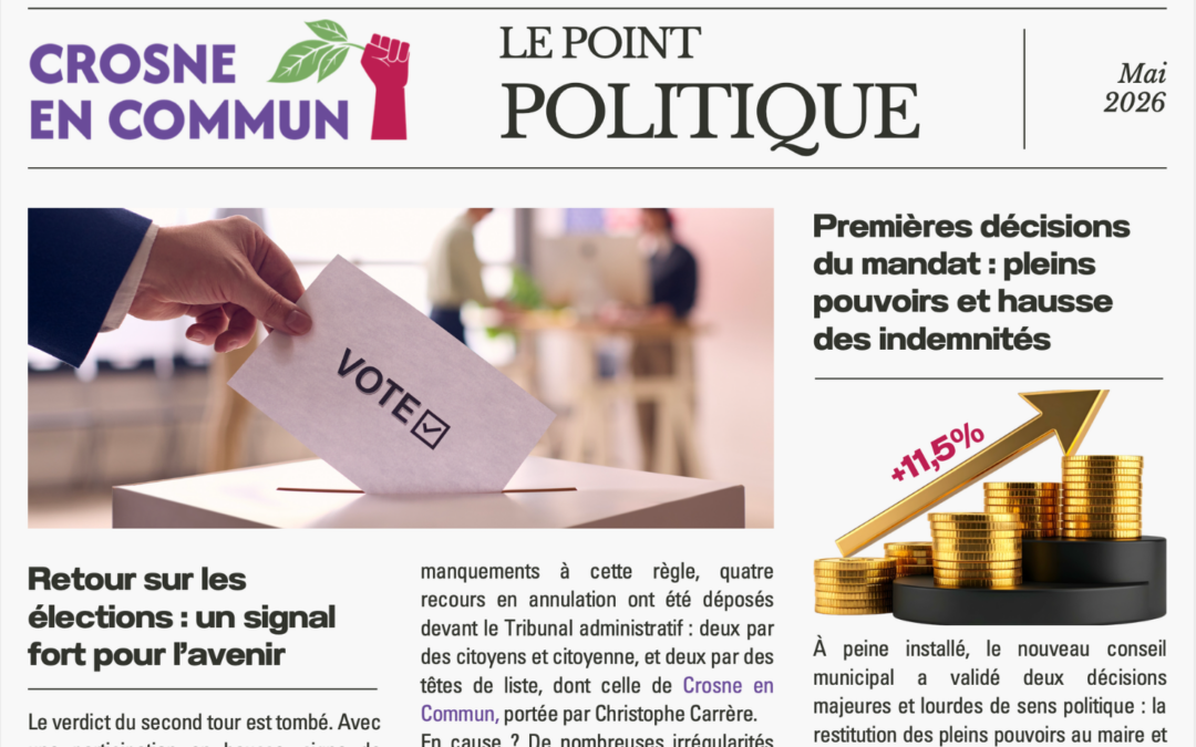 Le point politique mai 2026