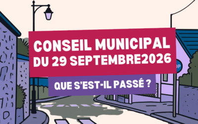 Conseil municipal du 29 septembre 2026